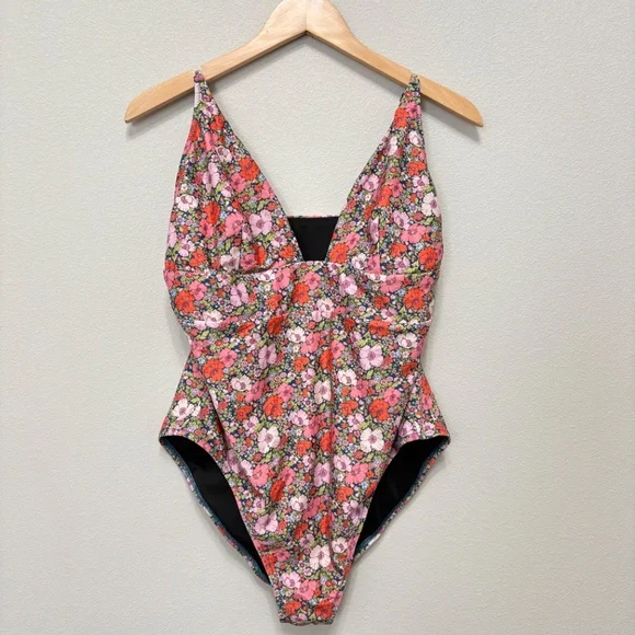 J. Crew Plunge One-piece in Liberty® Meadow Song Floral - 14 - Picture 2 of 6